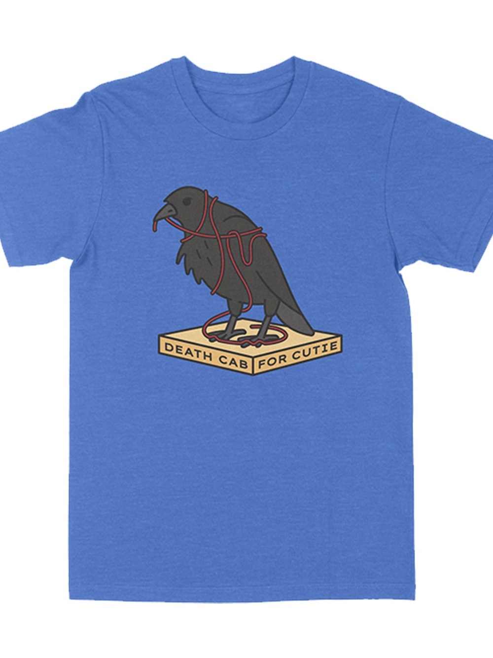 Death Cab For Cutie Blue Transatlanticism Pedestal Crow Graphic Tee M